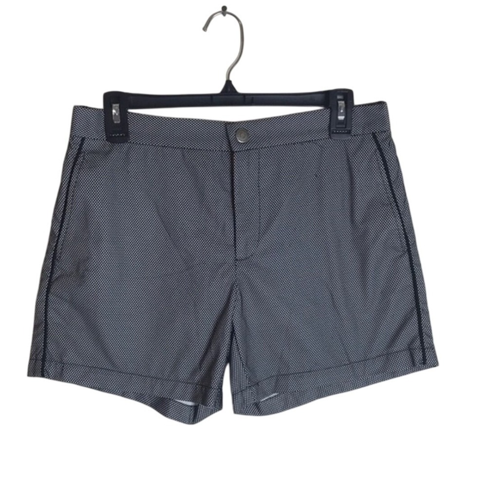 T. Christopher Men's swim Shorts Micro Dot Print Black White Size 31